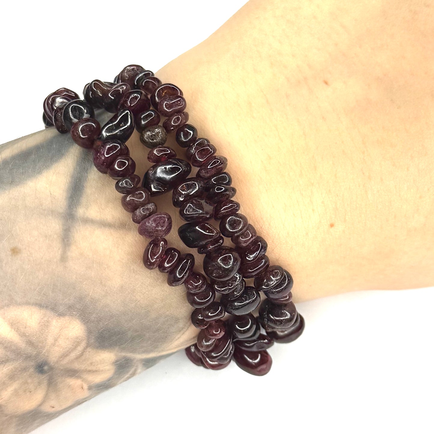 Garnet Chip Bracelet
