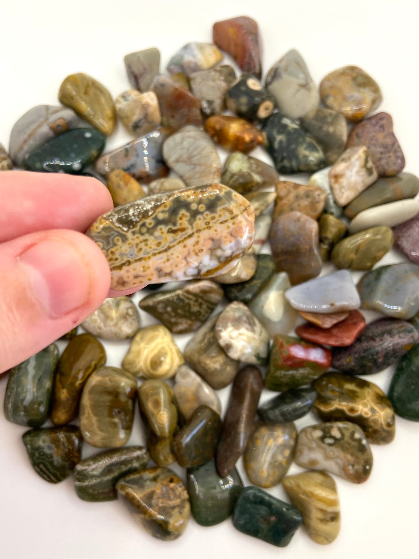 Ocean Jasper Tumblestone