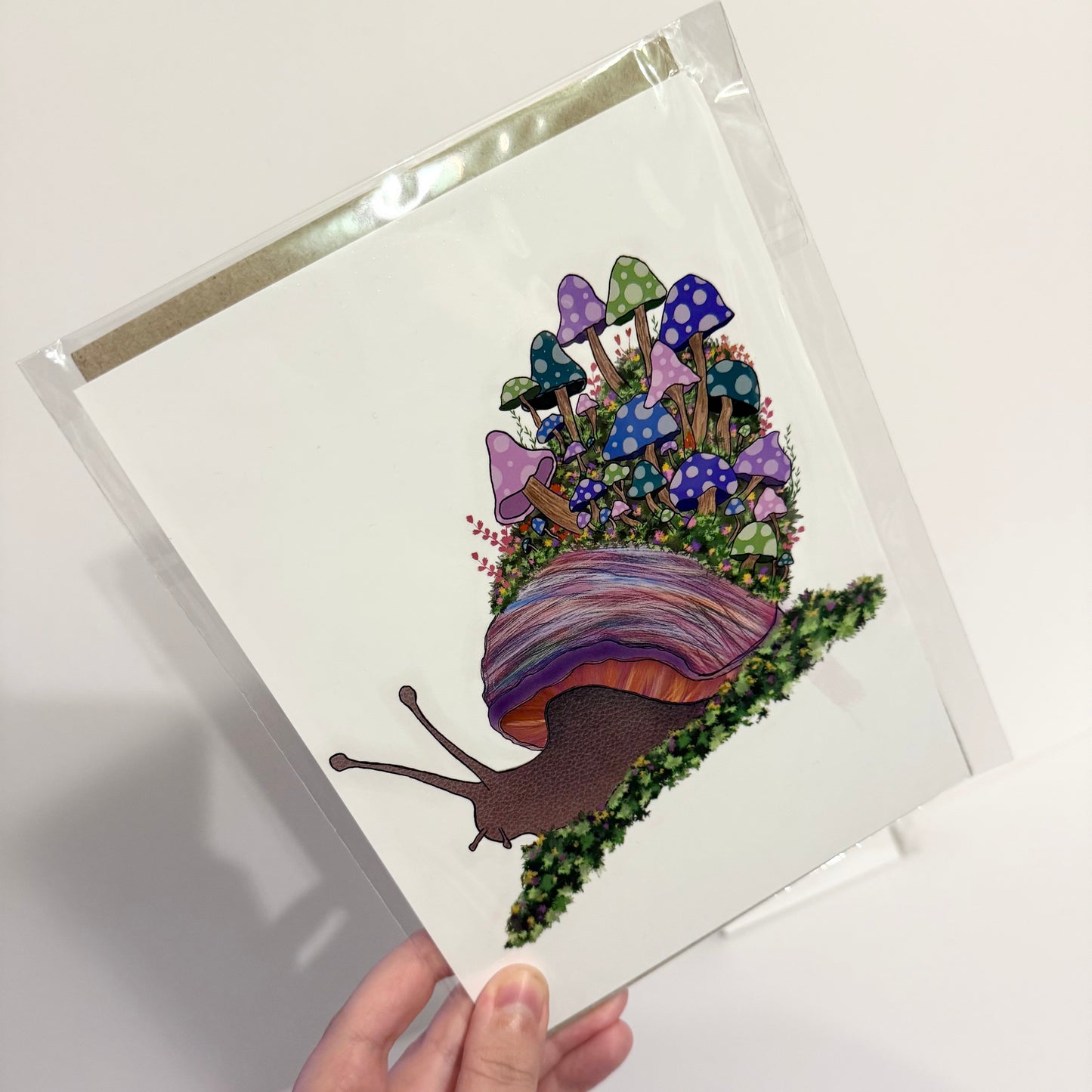 Purple Snail Art Print