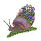 Purple Snail Art Print