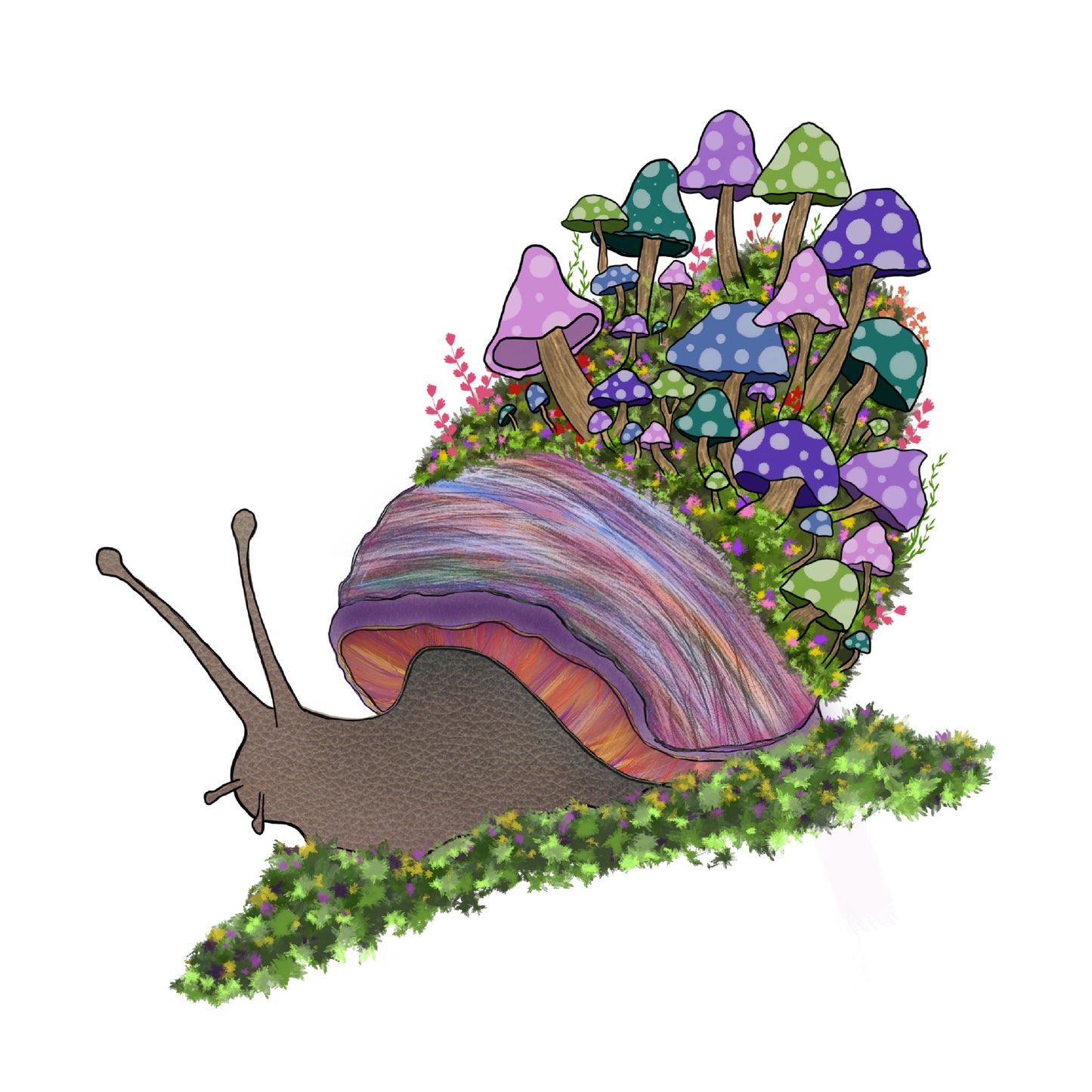 Purple Snail Art Print