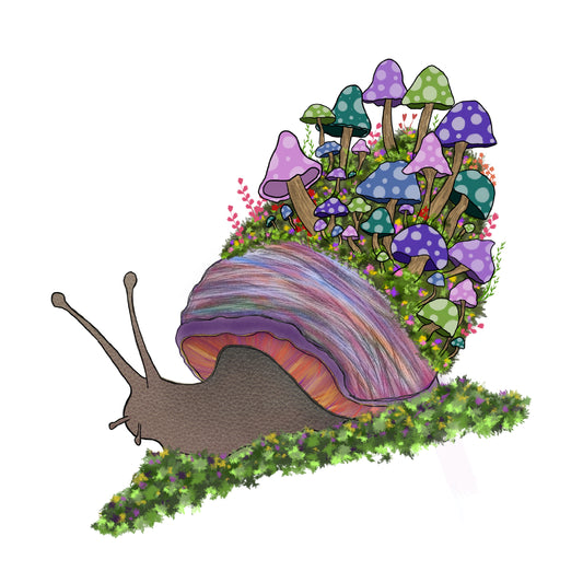 Purple Snail Art Print