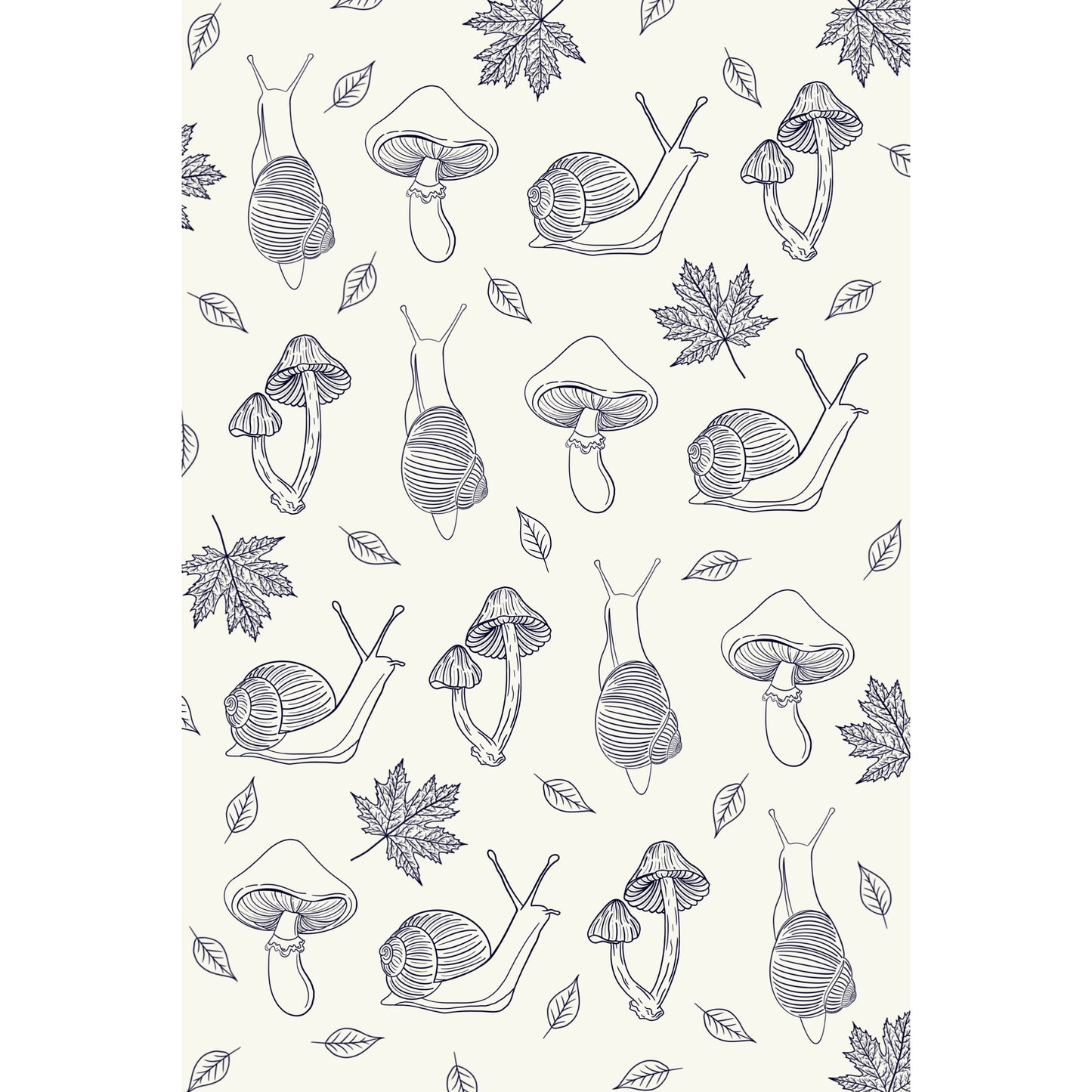 Snail and Mushroom Art Print