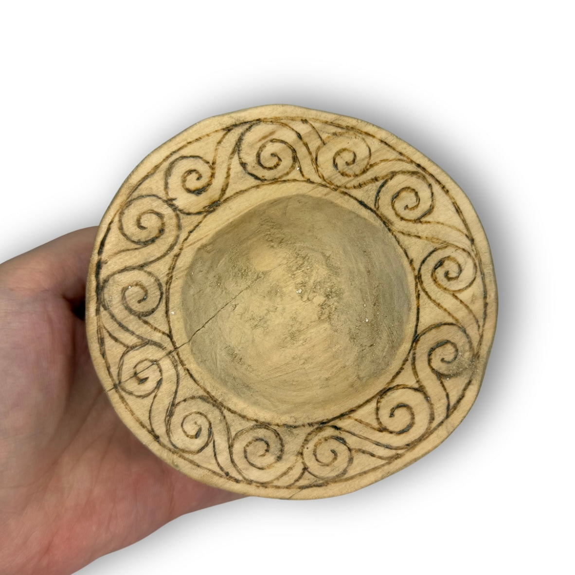 Linden Meditation Rune Bowl: 'Moon Flower'