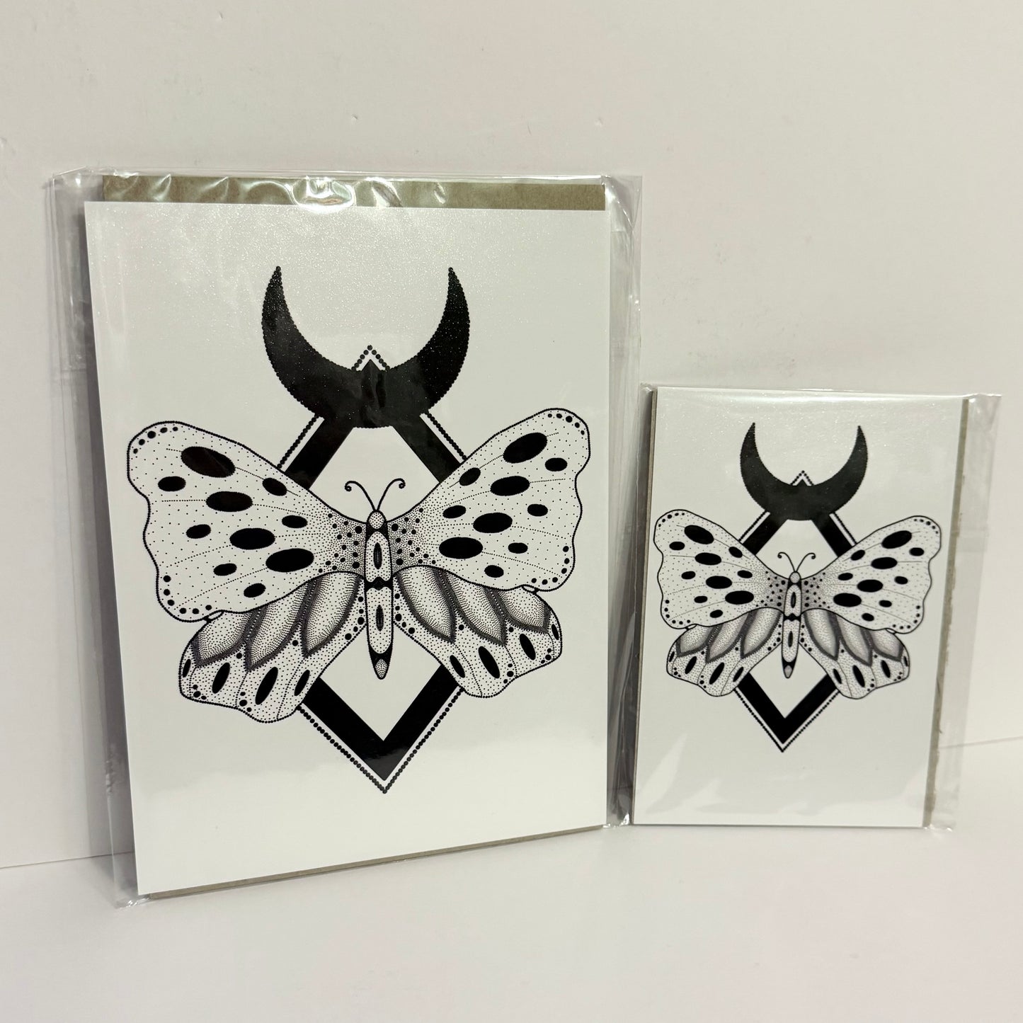 Dotwork Moth Art Print