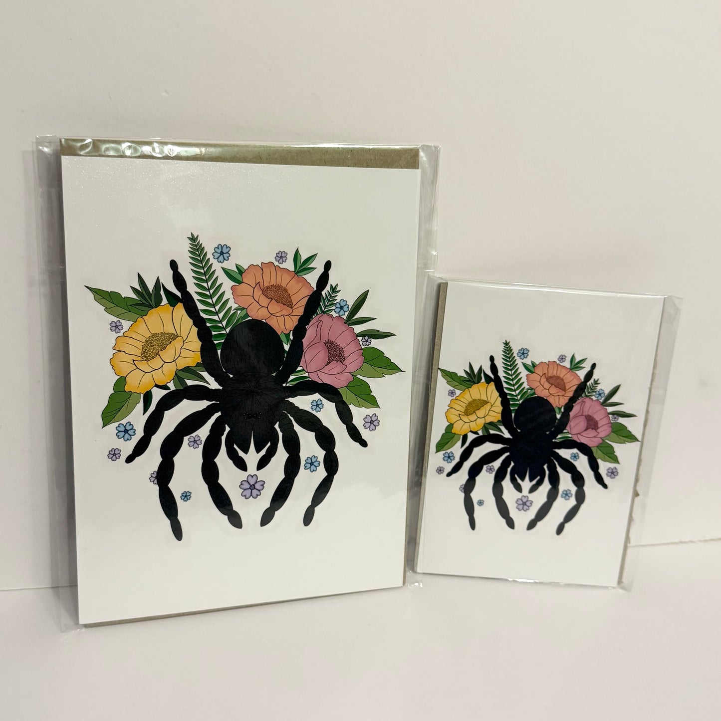 Floral Tarantula Art Print