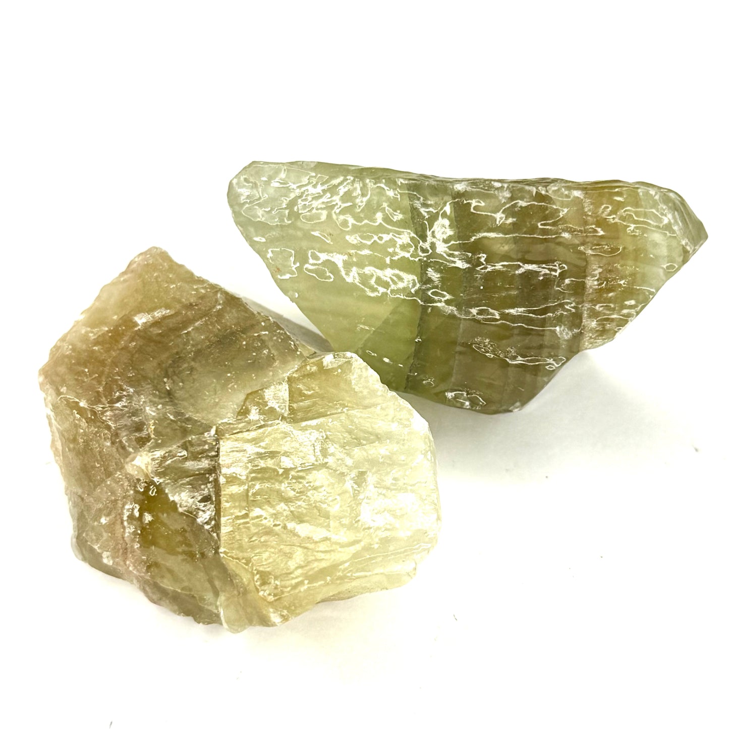Raw Green Calcite