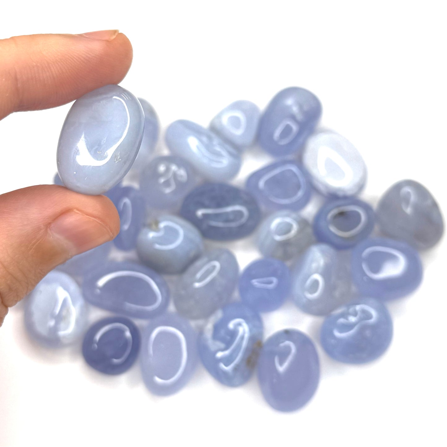 Blue Lace Agate Tumblestone