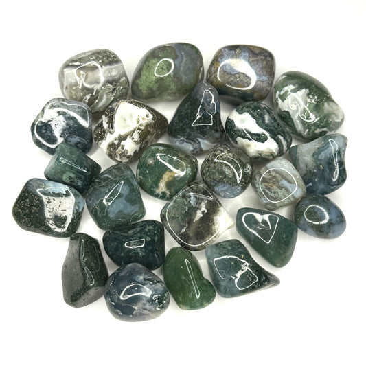Moss Agate Tumblestone