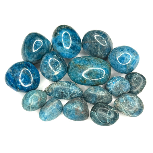 Blue Apatite Tumblestone