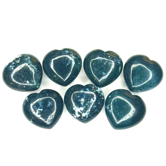 Moss Agate Heart