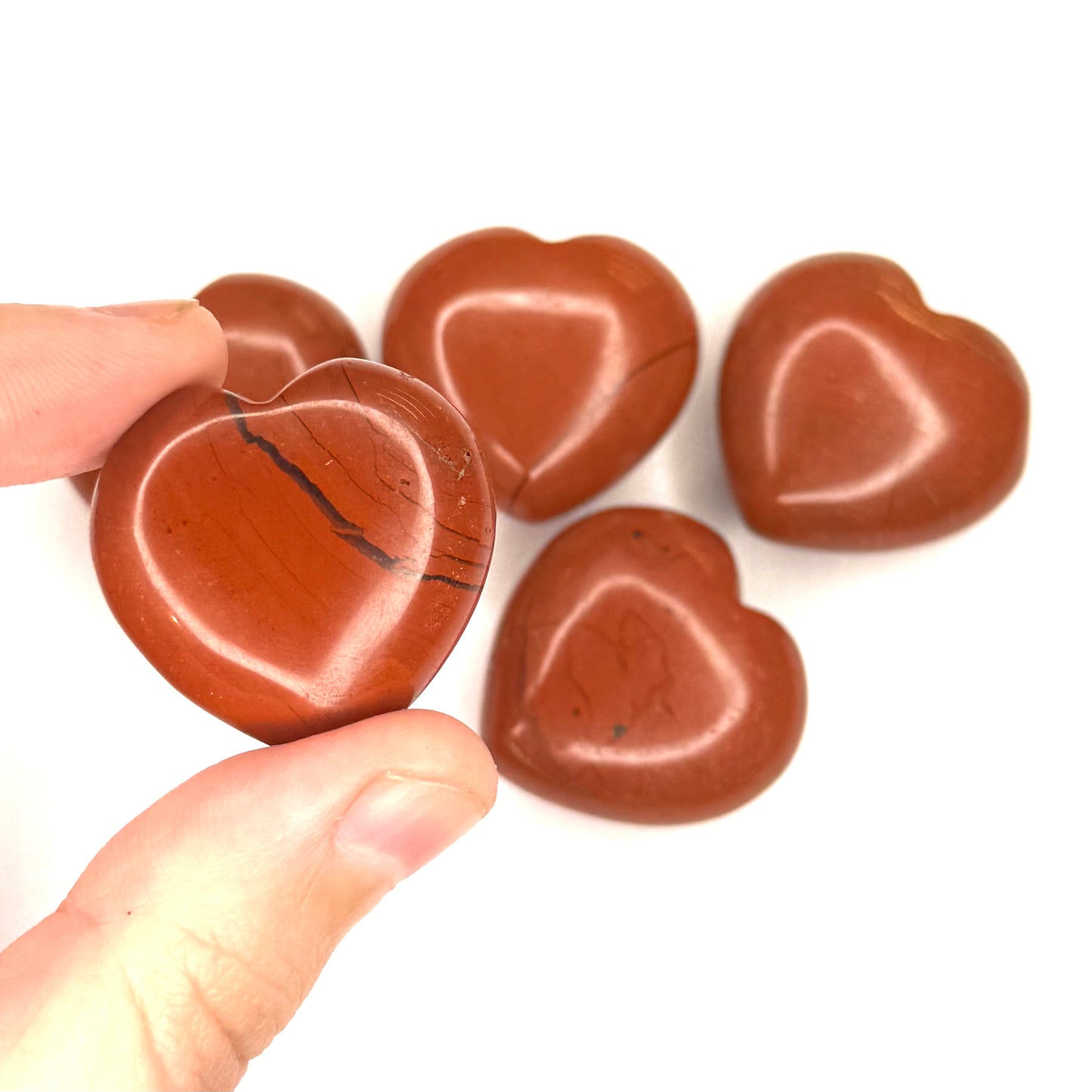 Red Jasper Heart