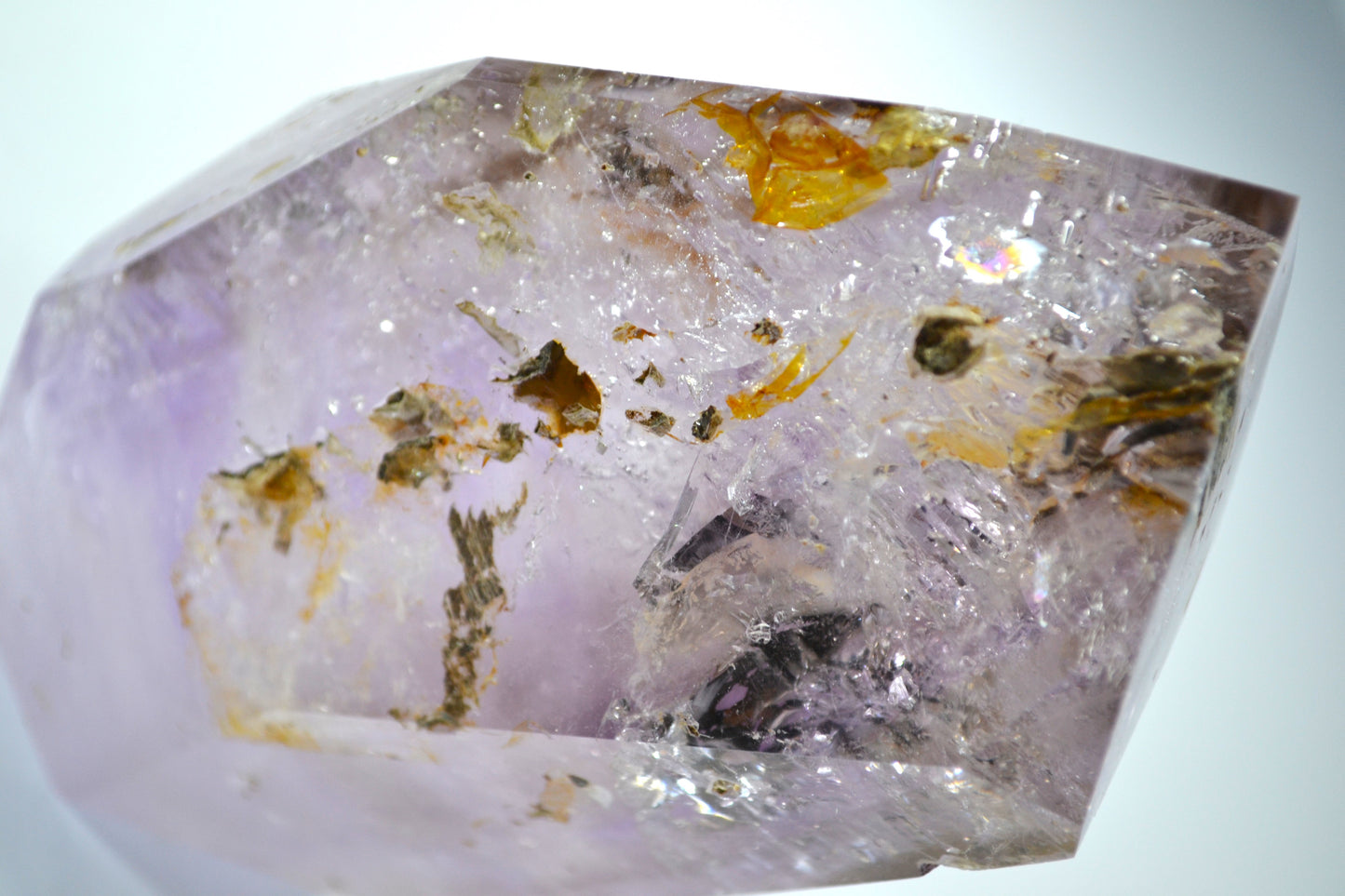 Statement Amethyst Freeform with moving water inclusions