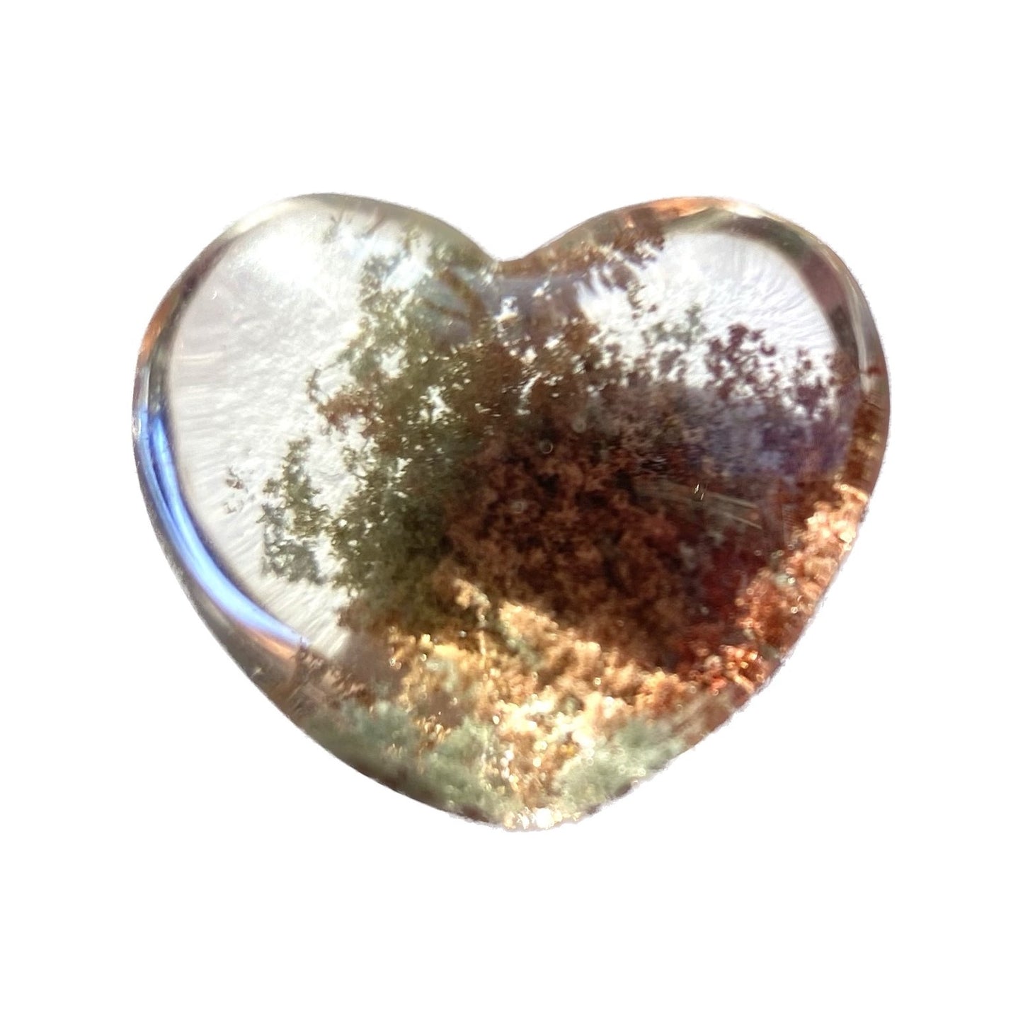Lodolite Heart (Garden Quartz)