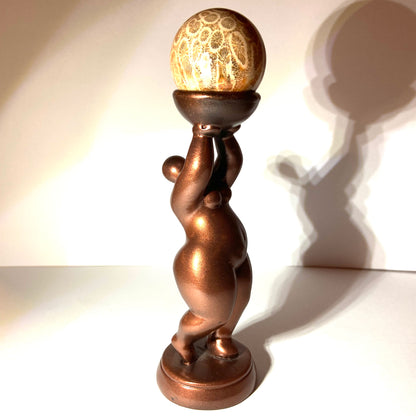 Bronze Goddess Sphere Stands